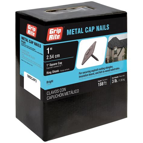 metal cap roof nails